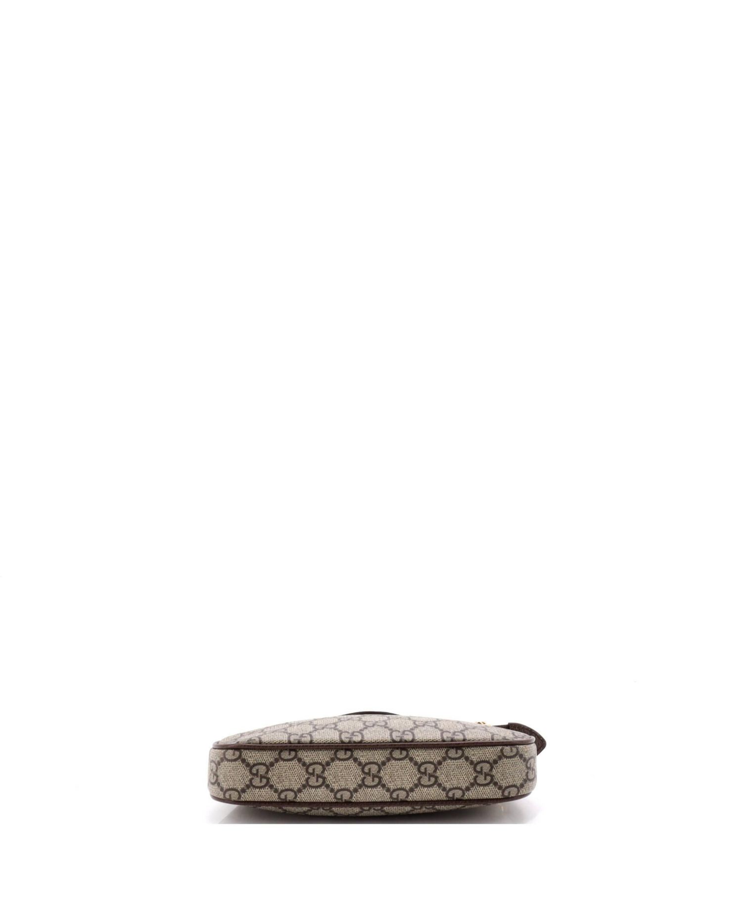 Mini Ophidia Charm Shoulder Bag GG Coated Canvas with Leather