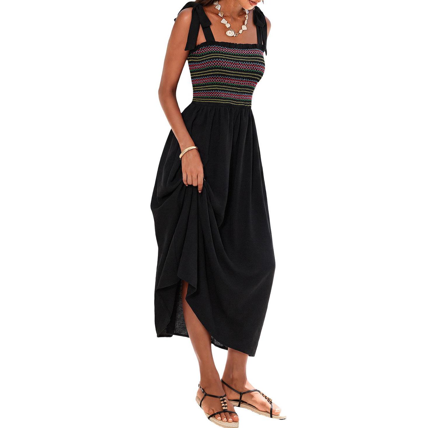 Women's Dream Come True Smocked Square-Neck Sleeveless Dress