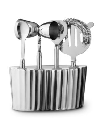 Waves Stainless Steel 5-Piece Bar Tool Set