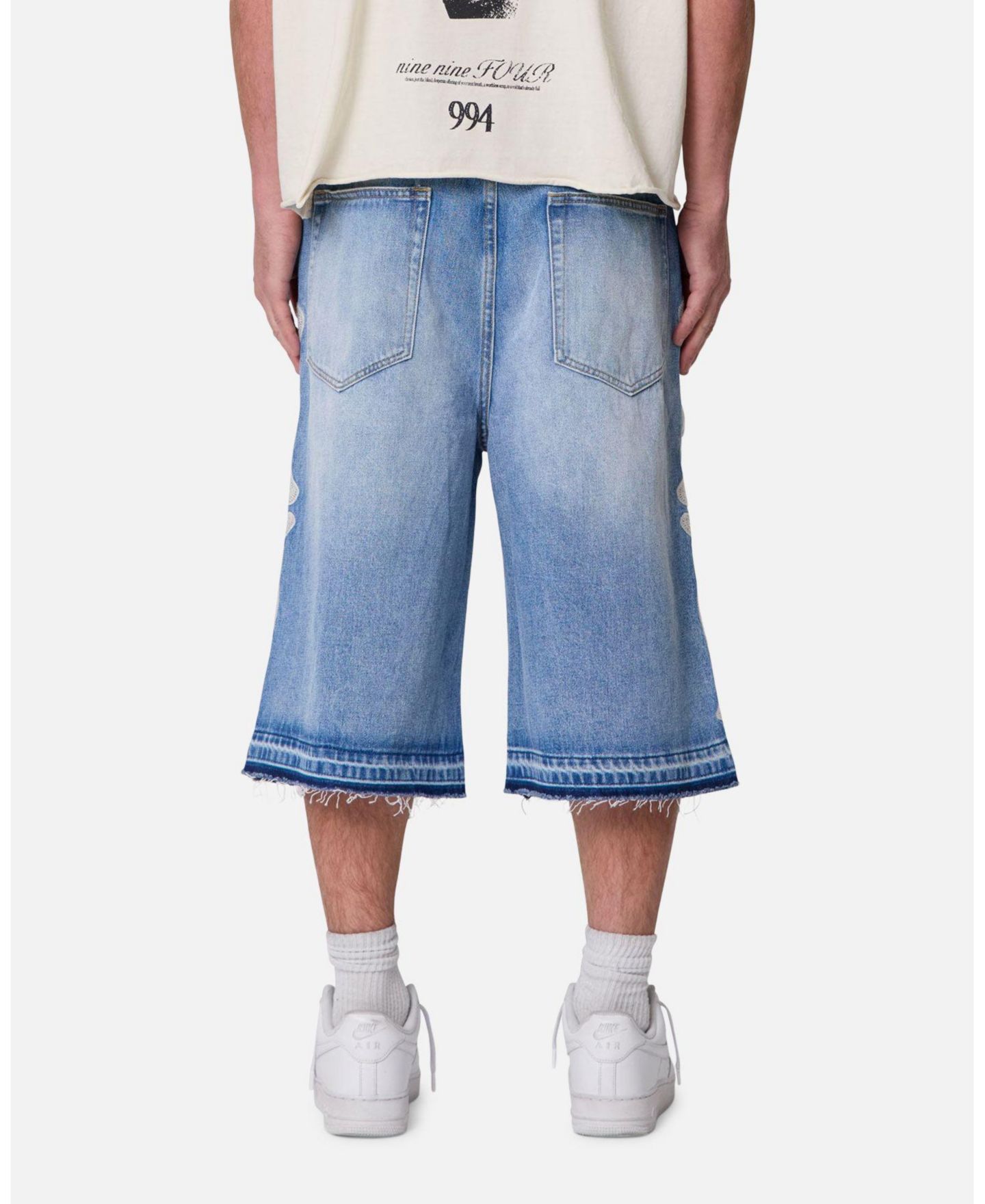 Мужские шорты mnml Ultra Baggy Bone Denim Shorts, цвет: Синий — фото 5