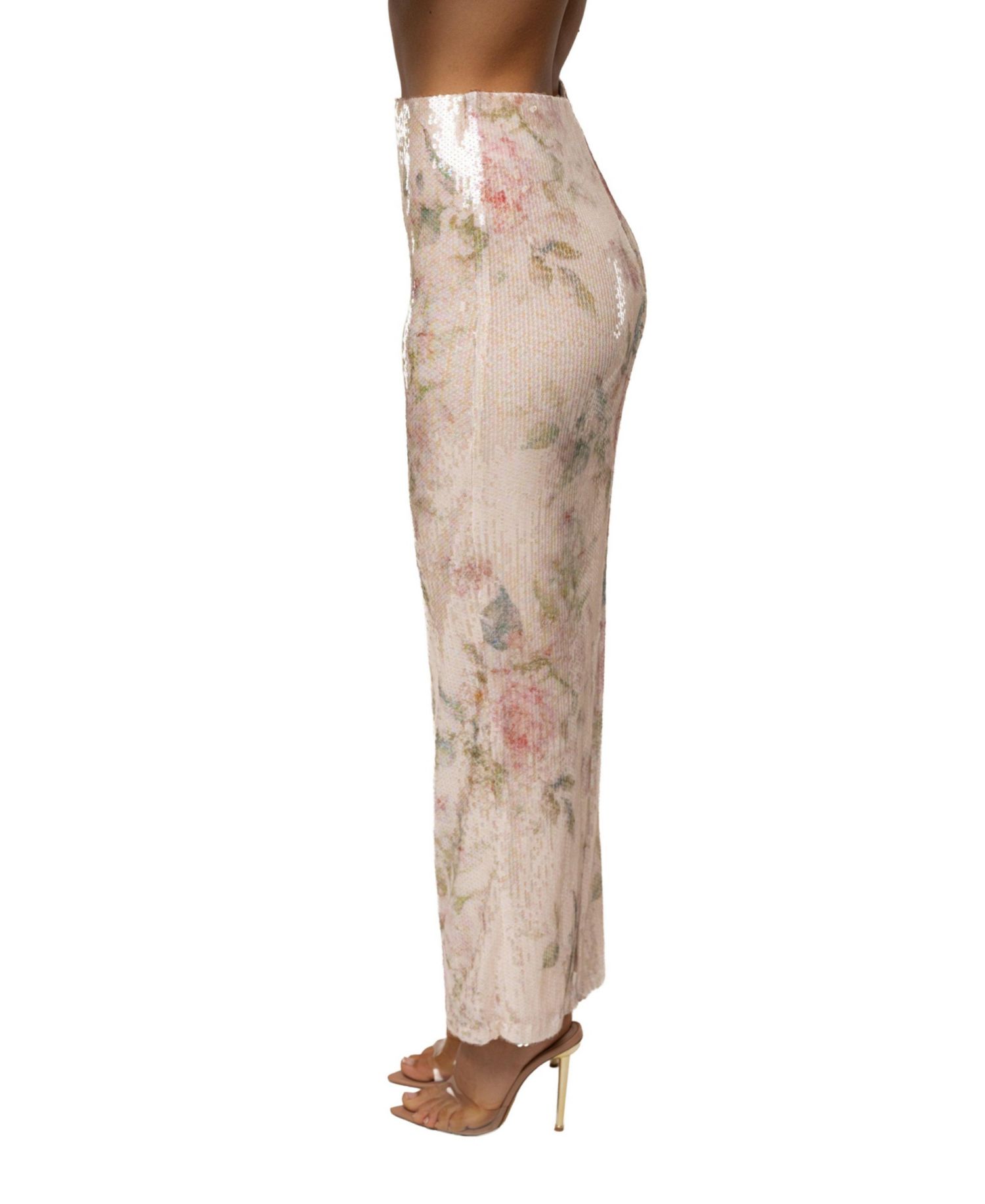 Women's Floral Villa Nights Sequin Skirt