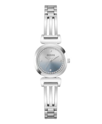 Women's Quartz Silver-Tone Stainless Steel Watch 24mm