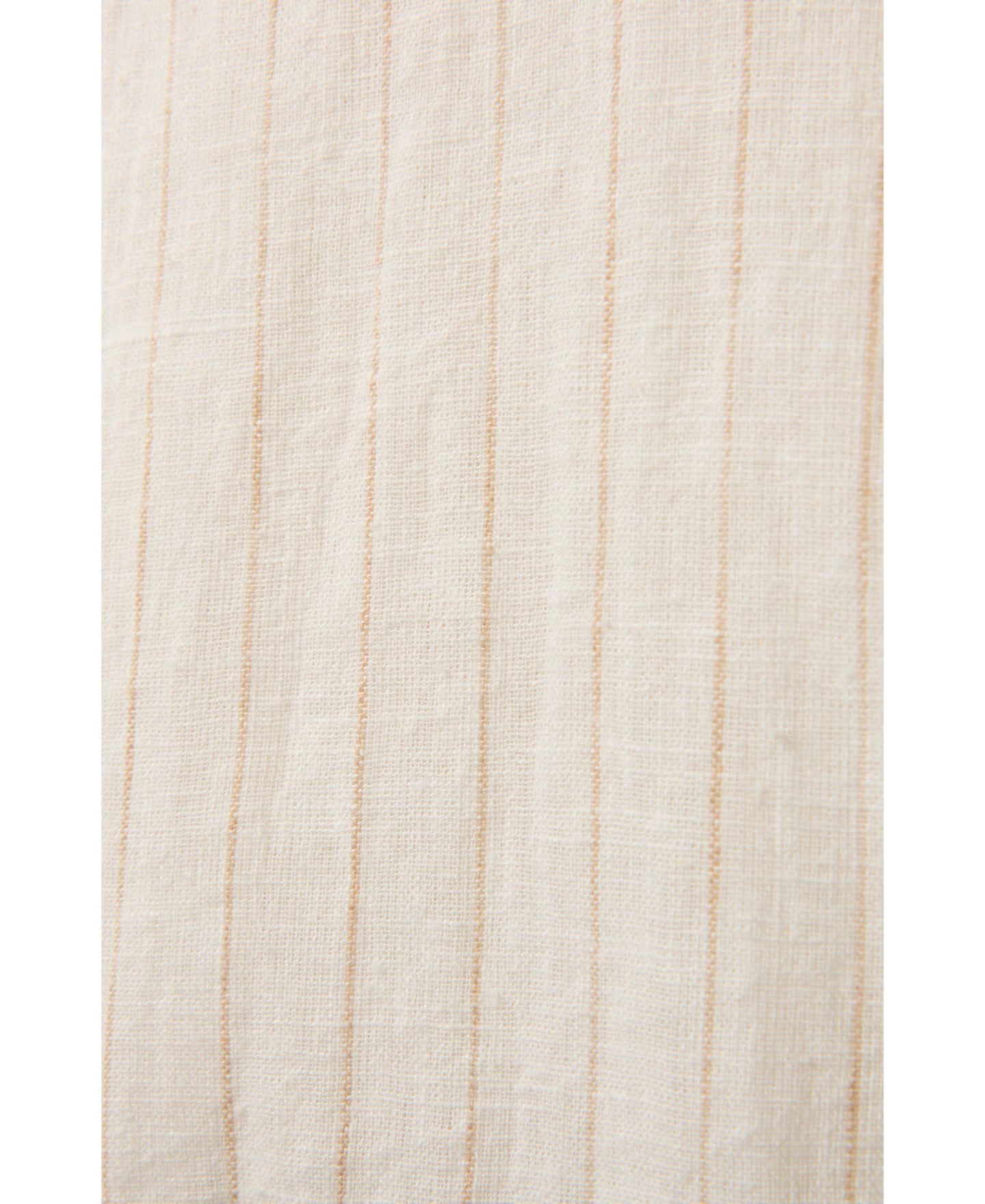 Женская рубашка Celtic & Co. Draped Boxy Collared Striped Button-Up, цвет: Экрю — фото 7