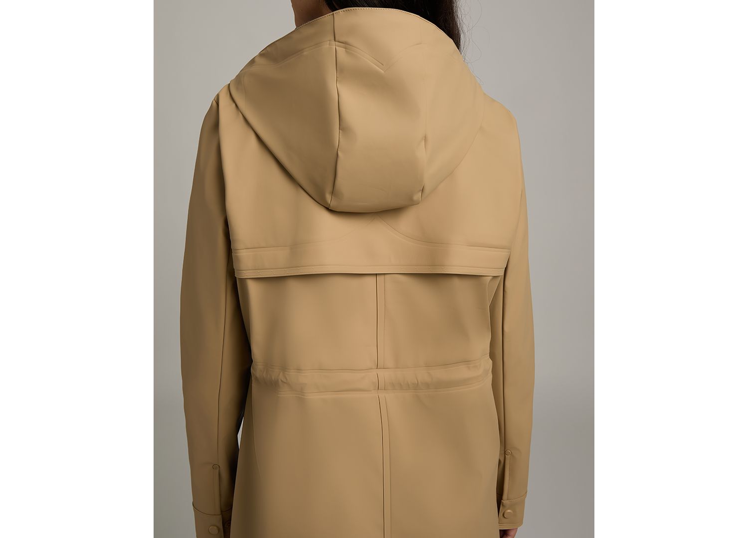 Women's Darcy Hooded Long Rubberized Anorak Coat