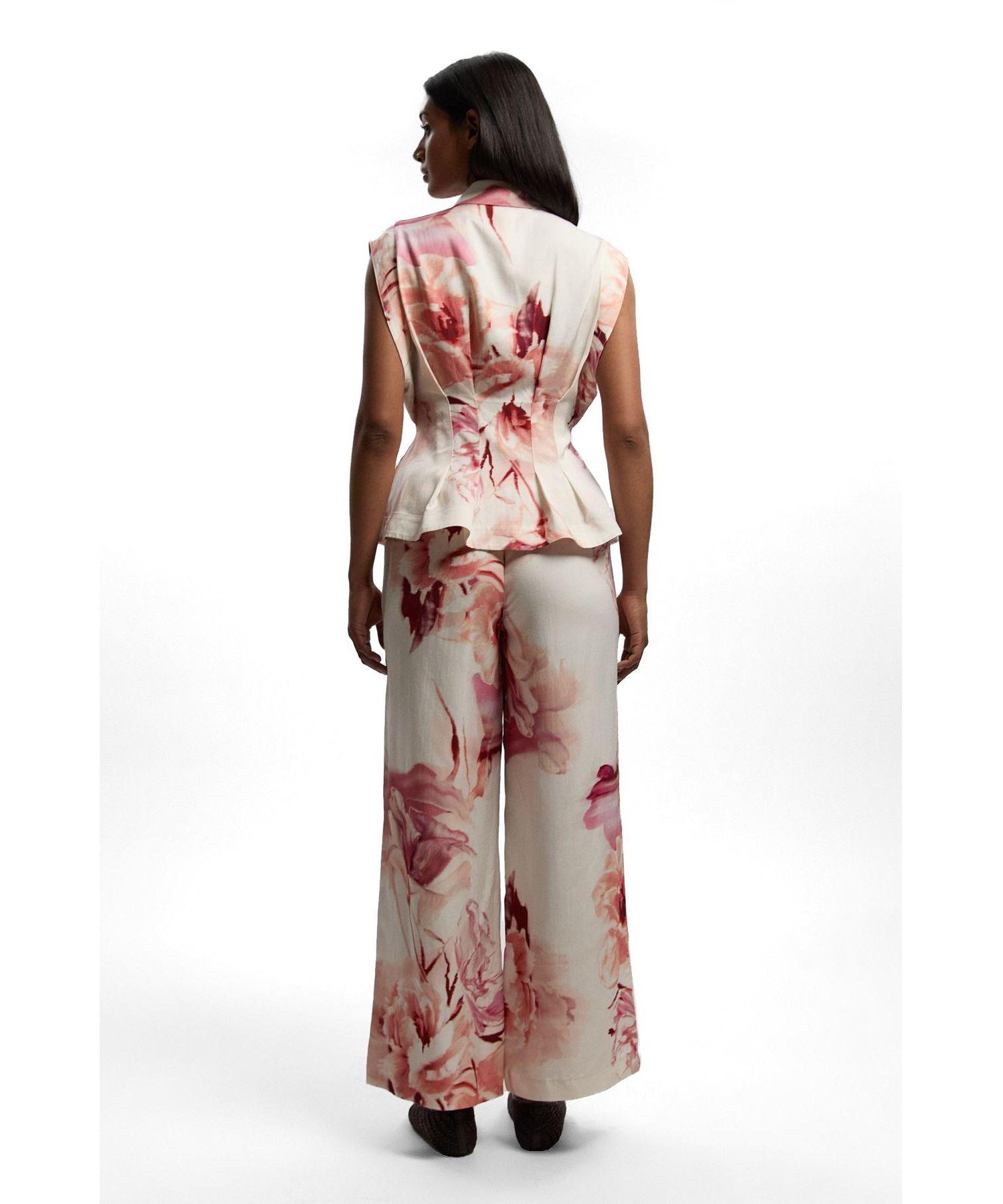 Women's Floral Straight Leg Trouser