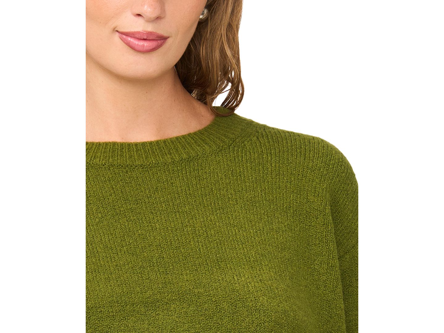 Женский свитер Vince Camuto 3/4-Sleeve Crewneck Pullover, цвет: Pesto — фото 8