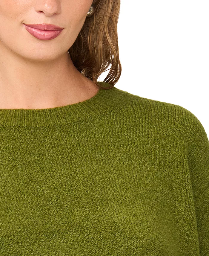 Women's 3/4-Sleeve Crewneck Pullover Sweater - thumbnail 8