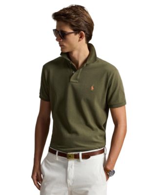 Men's Custom Slim-Fit Mesh Polo Shirt