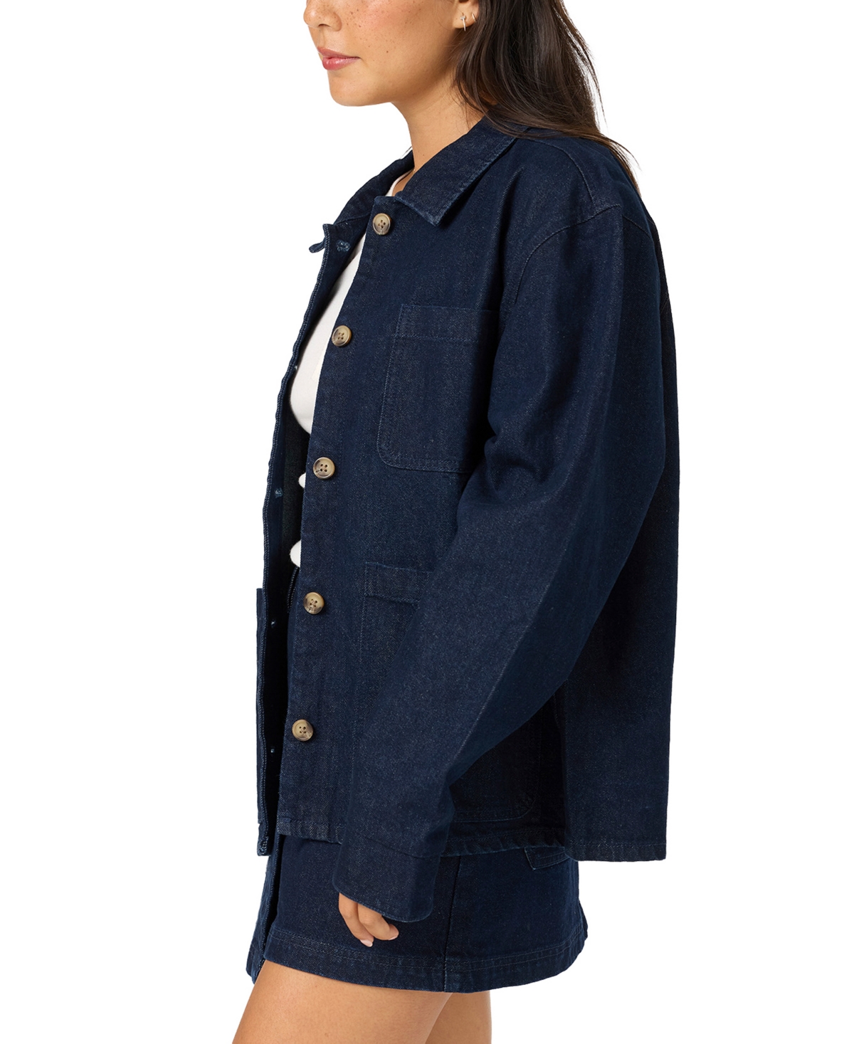 O'Neill Women's Originals Button-Front Cotton Denim Jacket