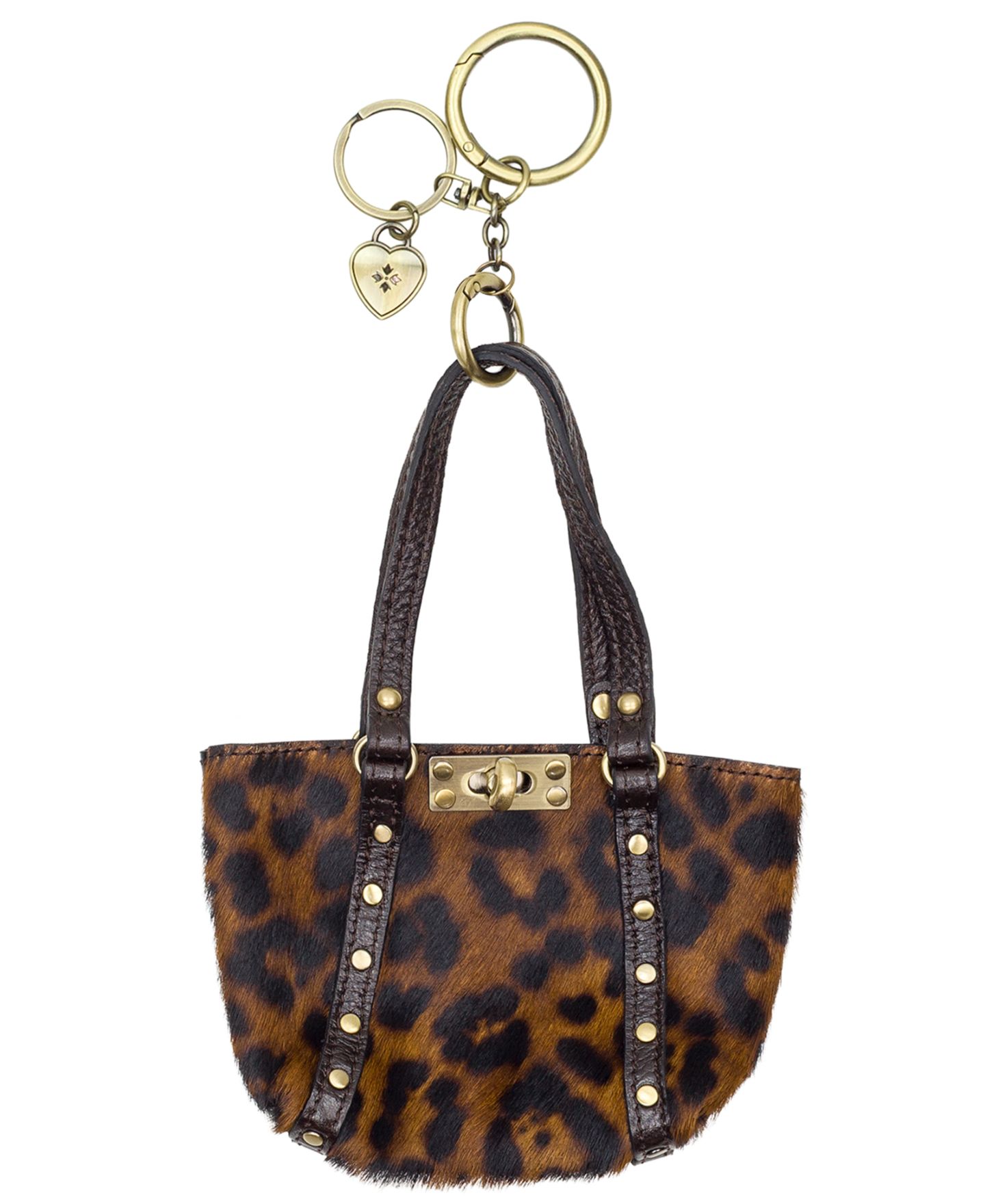 Женский брелок Patricia Nash Micro Benvenuto Leopard Bag Charm, цвет: Леопардовый — фото 1