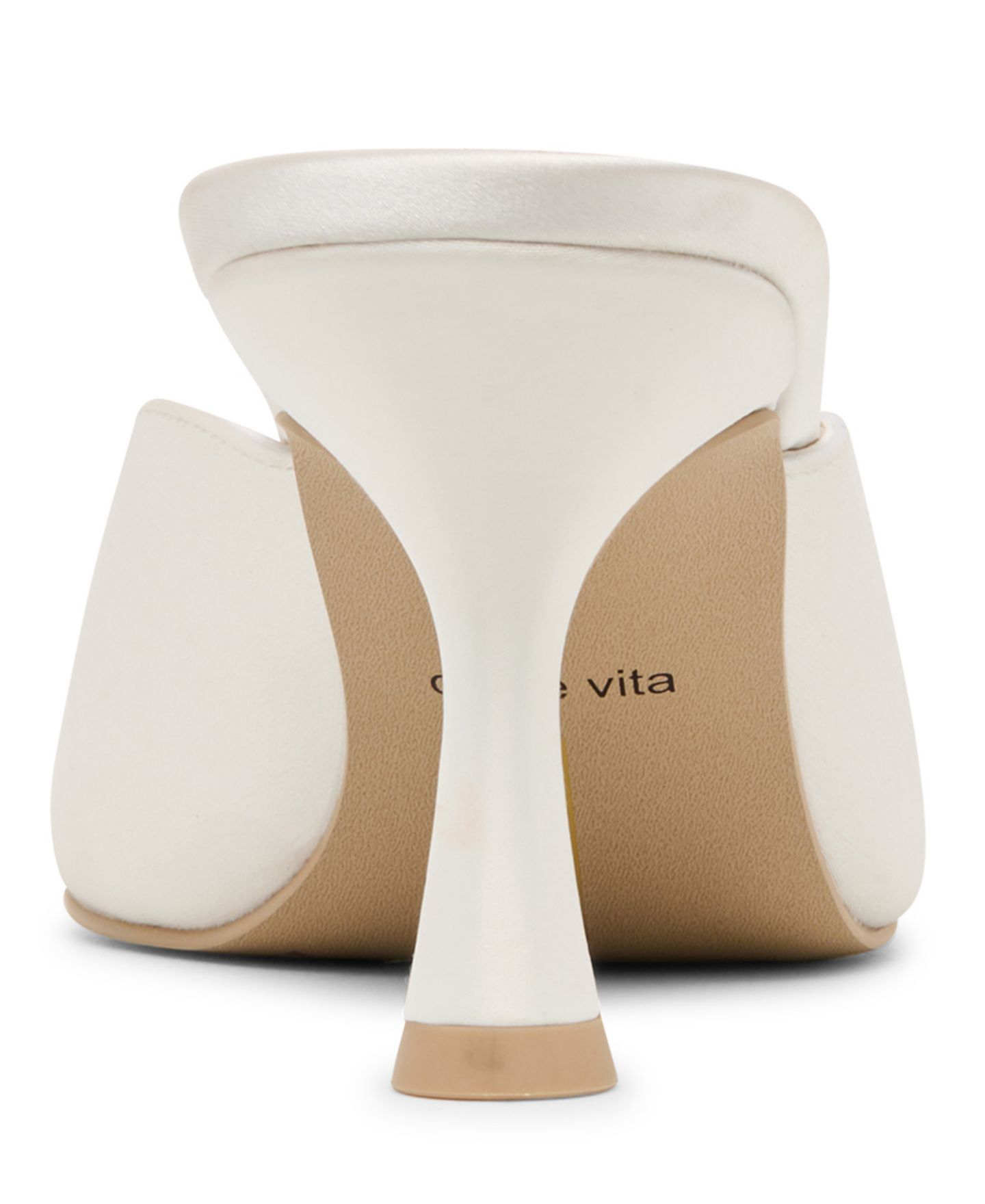 Женские туфли-лодочки Dolce Vita Cleo с бантом на низком каблуке, цвет: Молочный белый атласный — фото 3