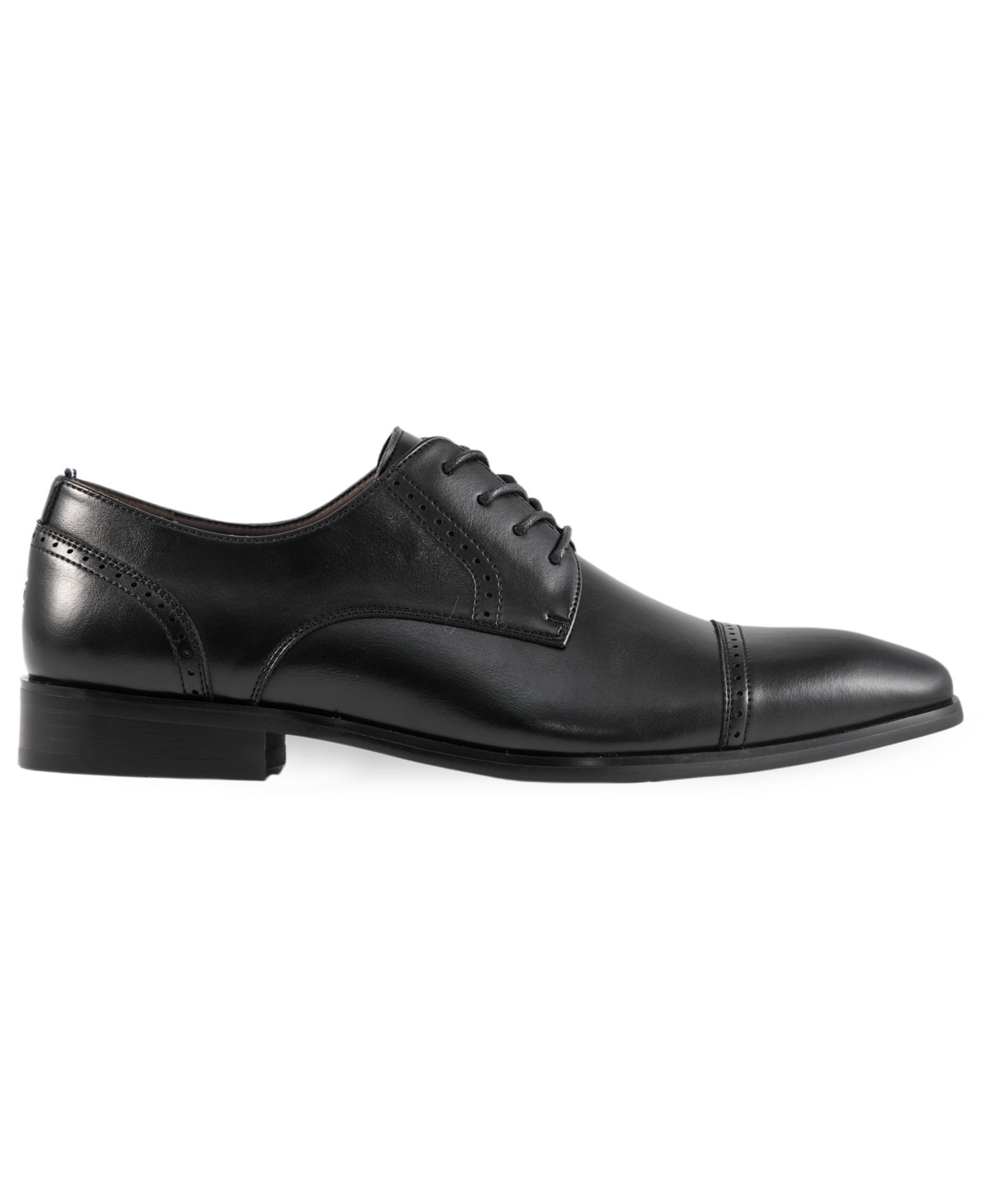 Мужские туфли Tommy Hilfiger Solven Cap-Toe Oxfords, цвет: Чёрный — фото 2