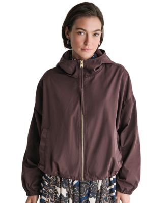 Women's Zip-Front Drawcord Hoodie Jacket