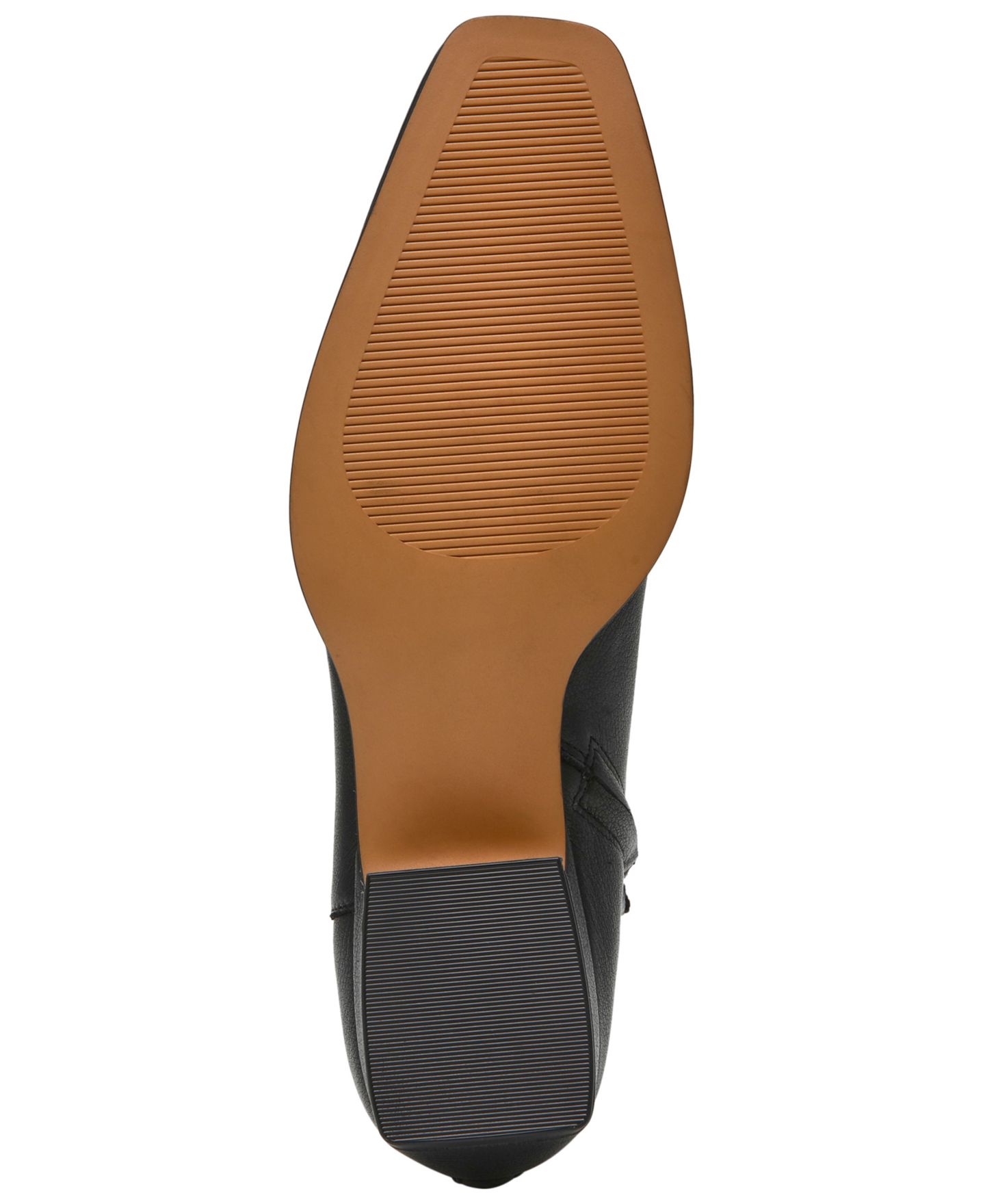 Женские ботинки Steve Madden Dorene Block Heel Ankle Booties, цвет: Чёрный кожаный — фото 5