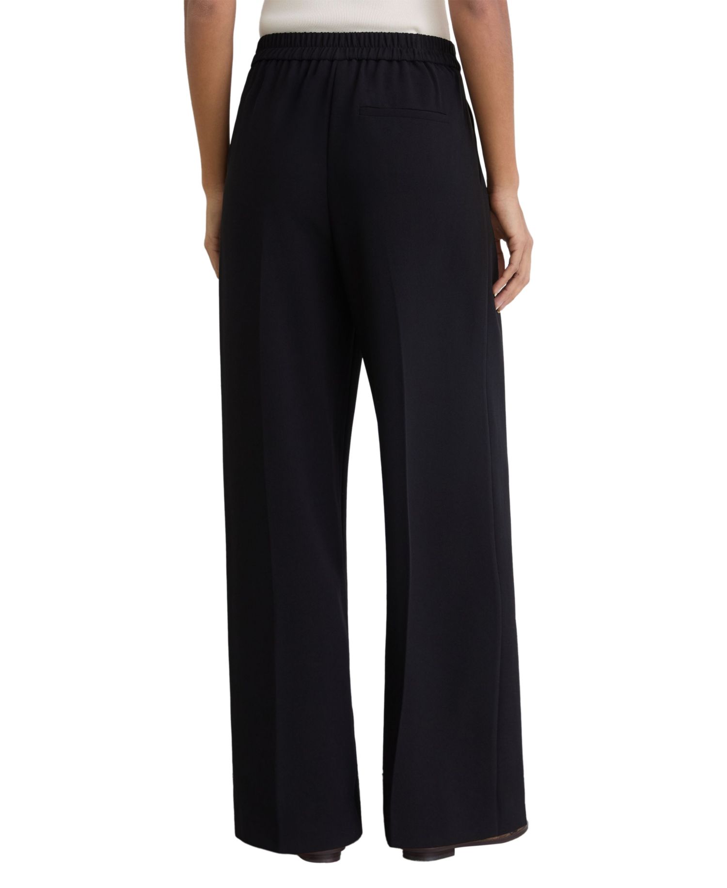 Women's Eden Elasticated-Waist Wide-Leg Twill Trousers