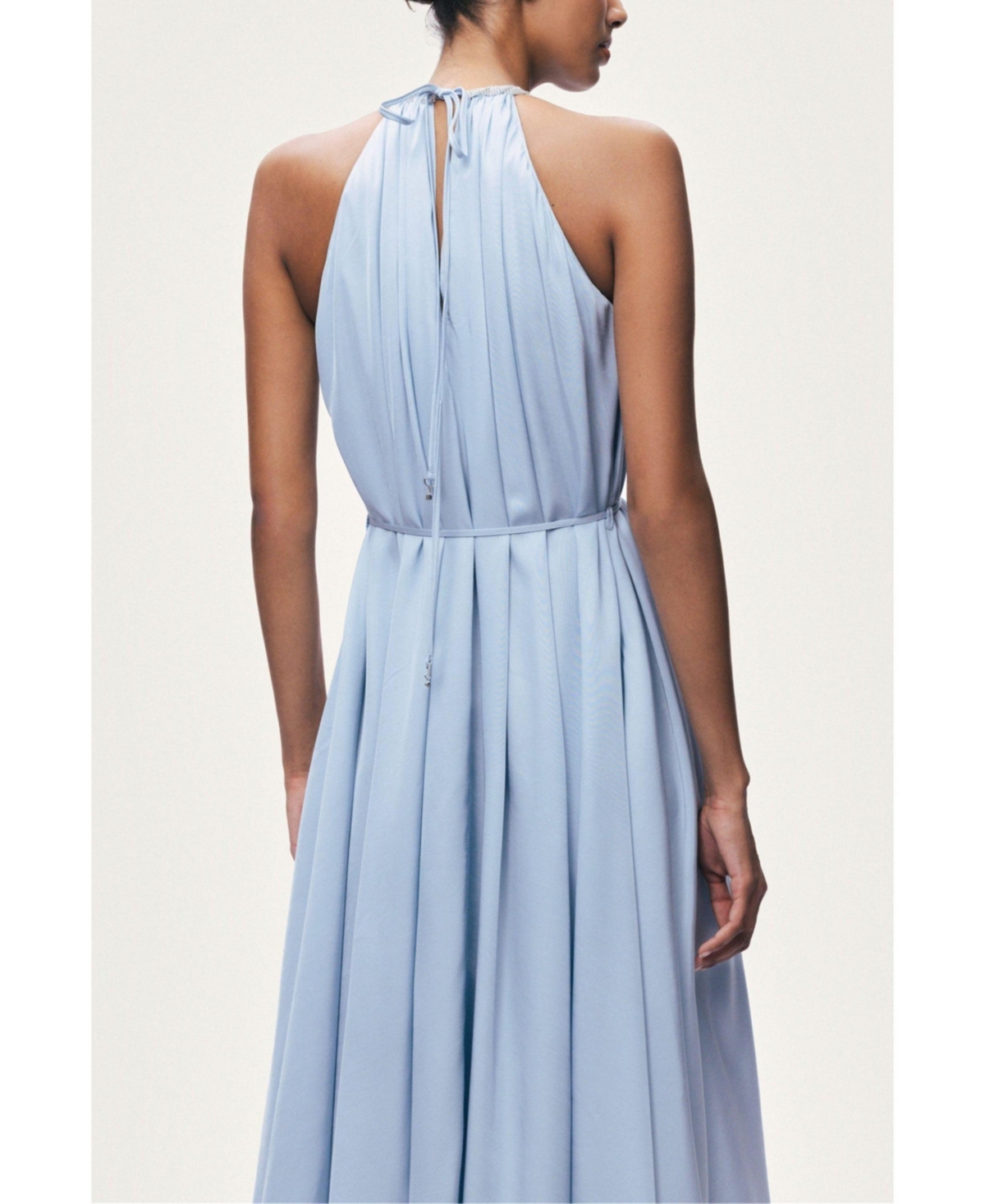 Nocturne Women's Embellished Halter Neck Midi Dress