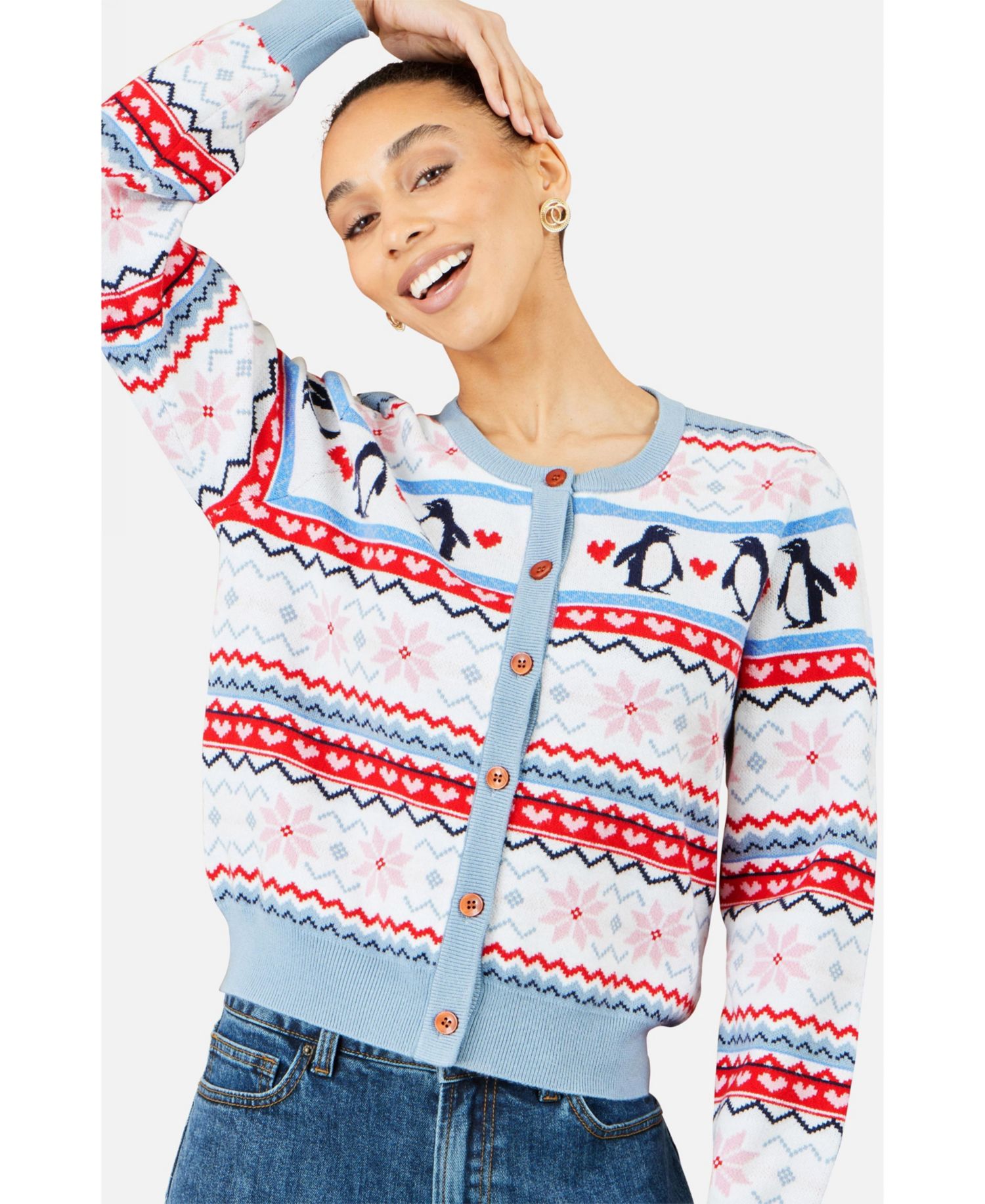 Women's Penguin Fair Isle Cardigan