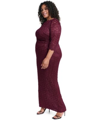 Purple Lace Plus Size Formal & Black Tie Dresses