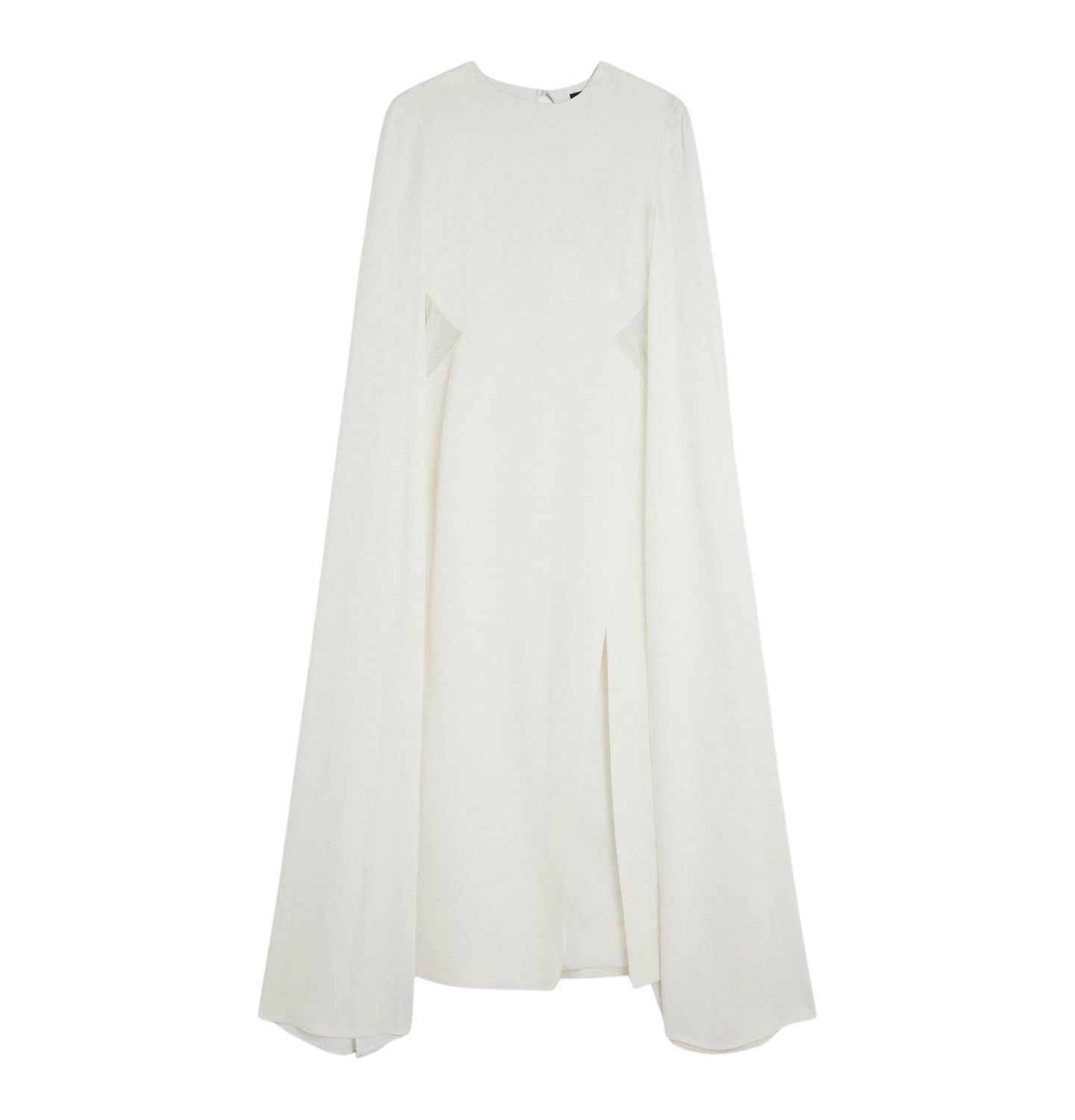 Женское платье Karen Millen Cape Mesh Midi, цвет: Слоновая кость — фото 5