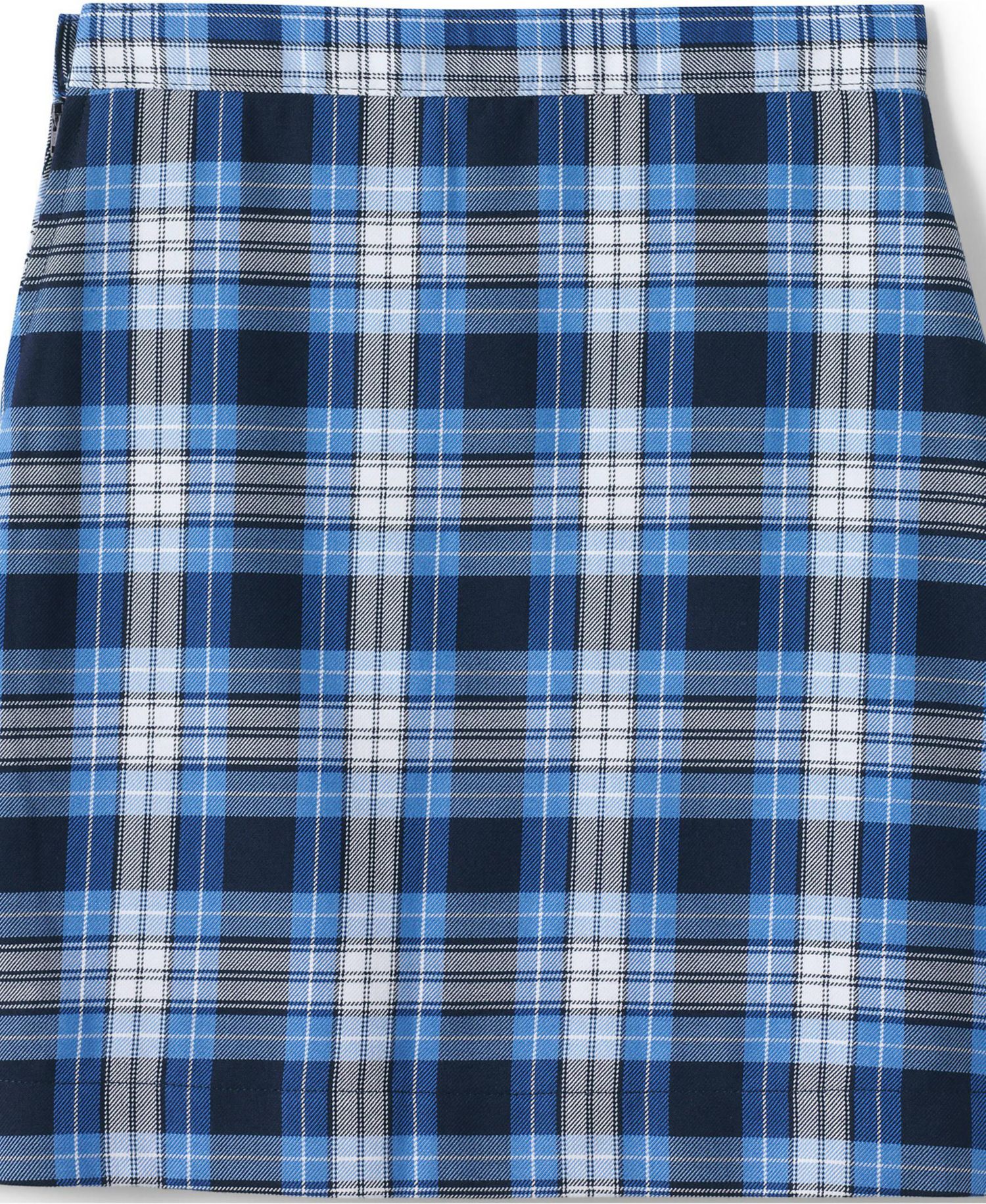 Big Girls School Uniform Slim Plaid A-line Skirt Below the Knee