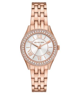 MICHAEL Women's Harlowe Three-Hand Rose Gold-Tone Stainless Steel Watch 33mm