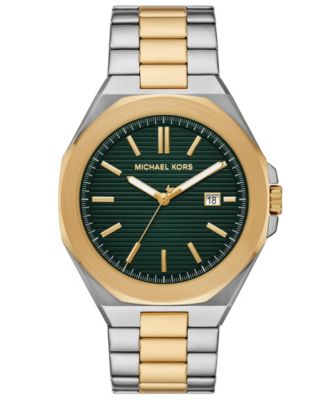 MICHAEL Men's Callum Three-Hand Date Two-Tone Stainless Steel Watch 44mm