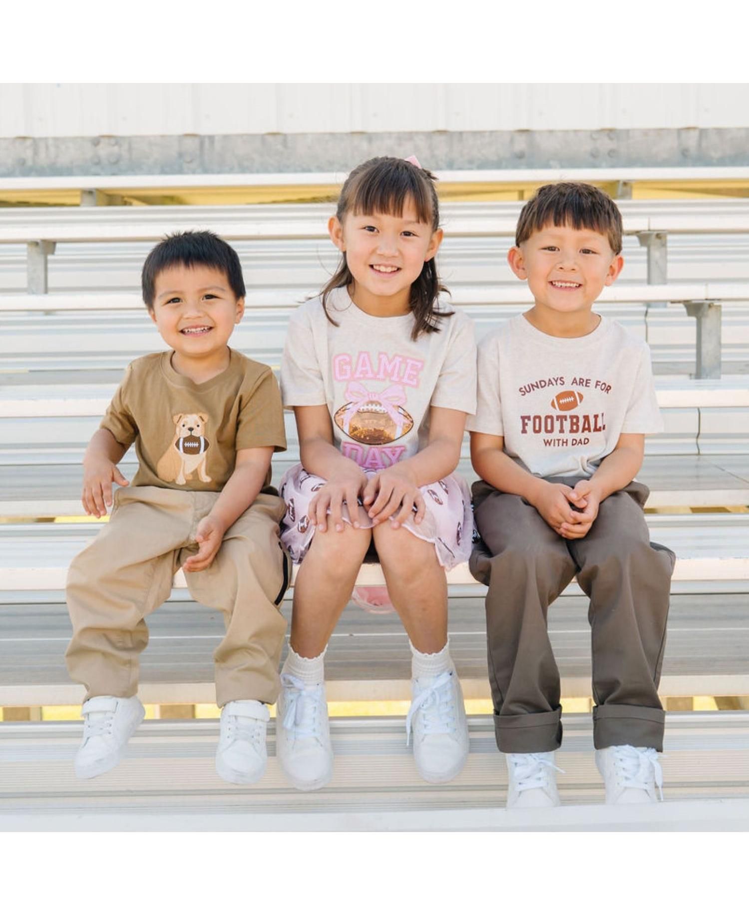 Big Boys(10-12) Sundays Are For Football Short Sleeve T-Shirt