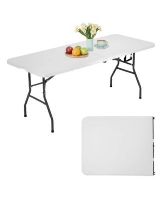 6 Feet Folding Table Portable Half Plastic Party BBQ Camping