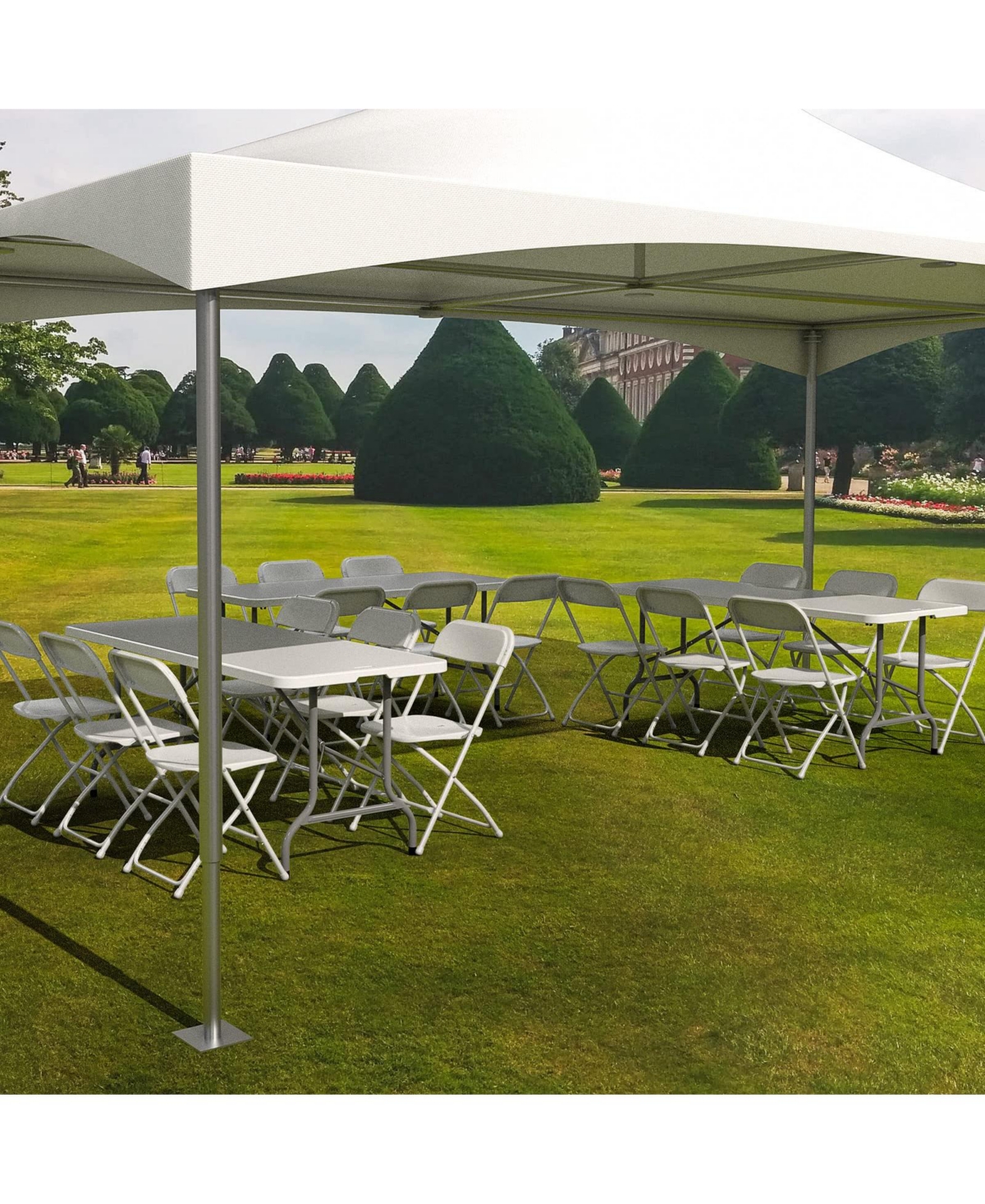 Aofar 6Feet Folding Table Portable Plastic Long Tables Party Camping Outdoor