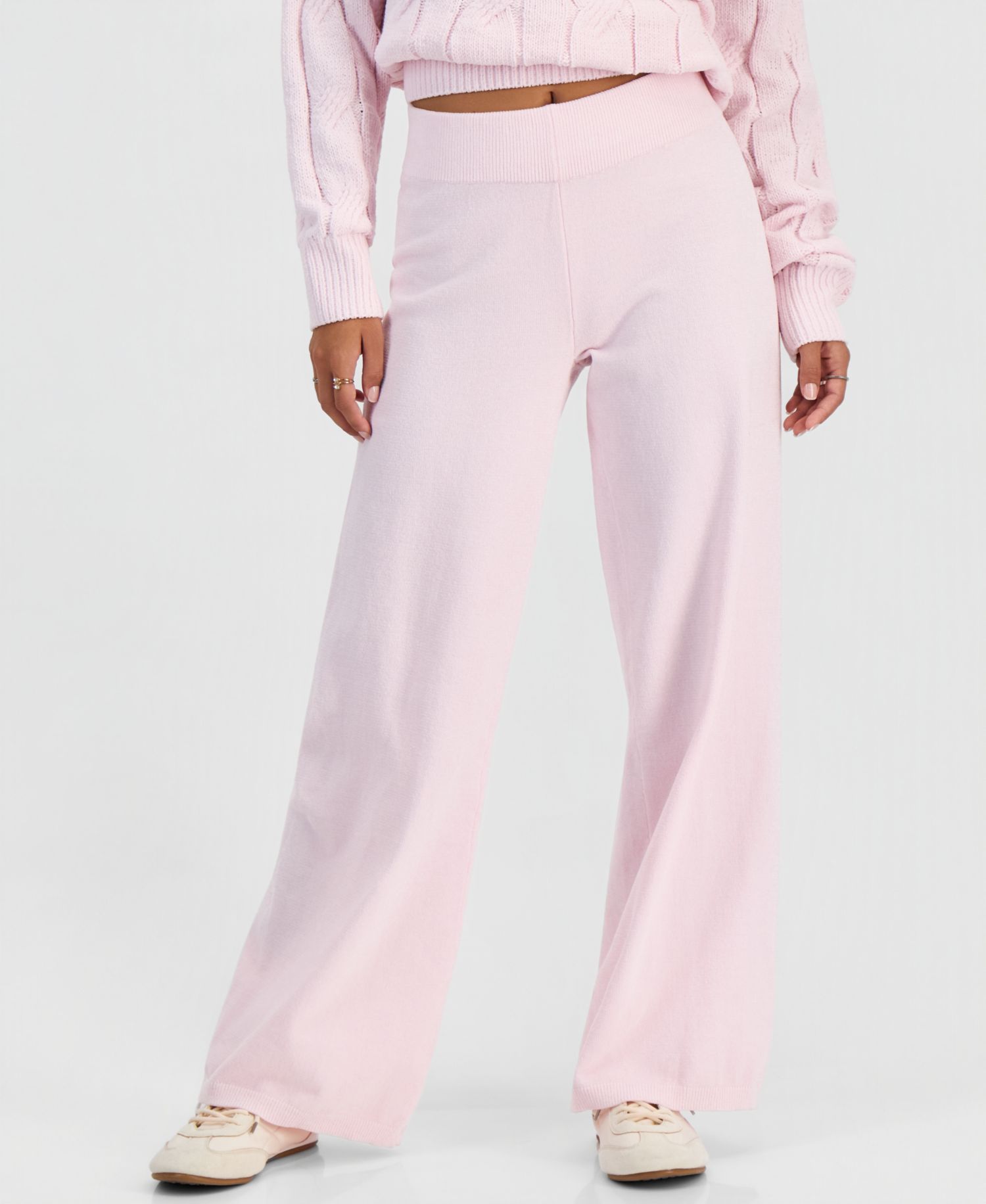 Women's Chenille Pull-On Wide-Leg Pants
