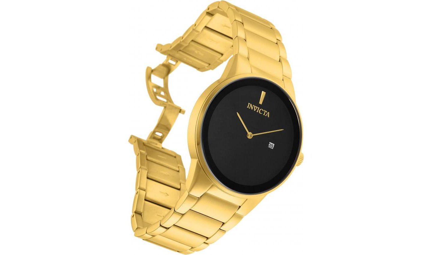 Мужские часы Invicta 29470 Specialty Quartz 2 Hand Dial Watch, цвет: Золотой — фото 2