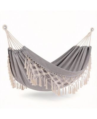Double Brazilian Hammock with Tree Straps Travel Bag Portable camping hammock set