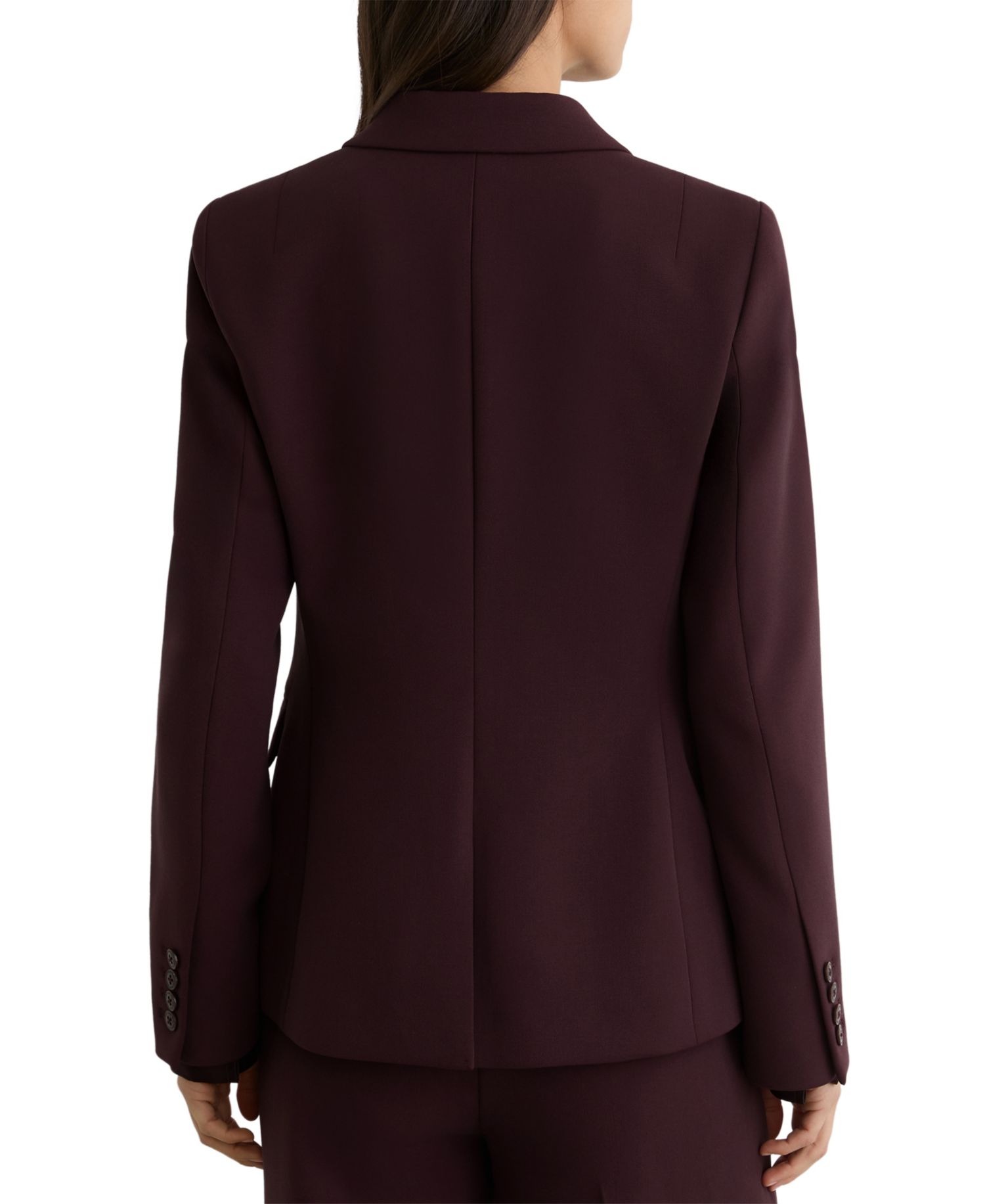 Petite Gabi Double-Breasted Peak-Lapel Blazer