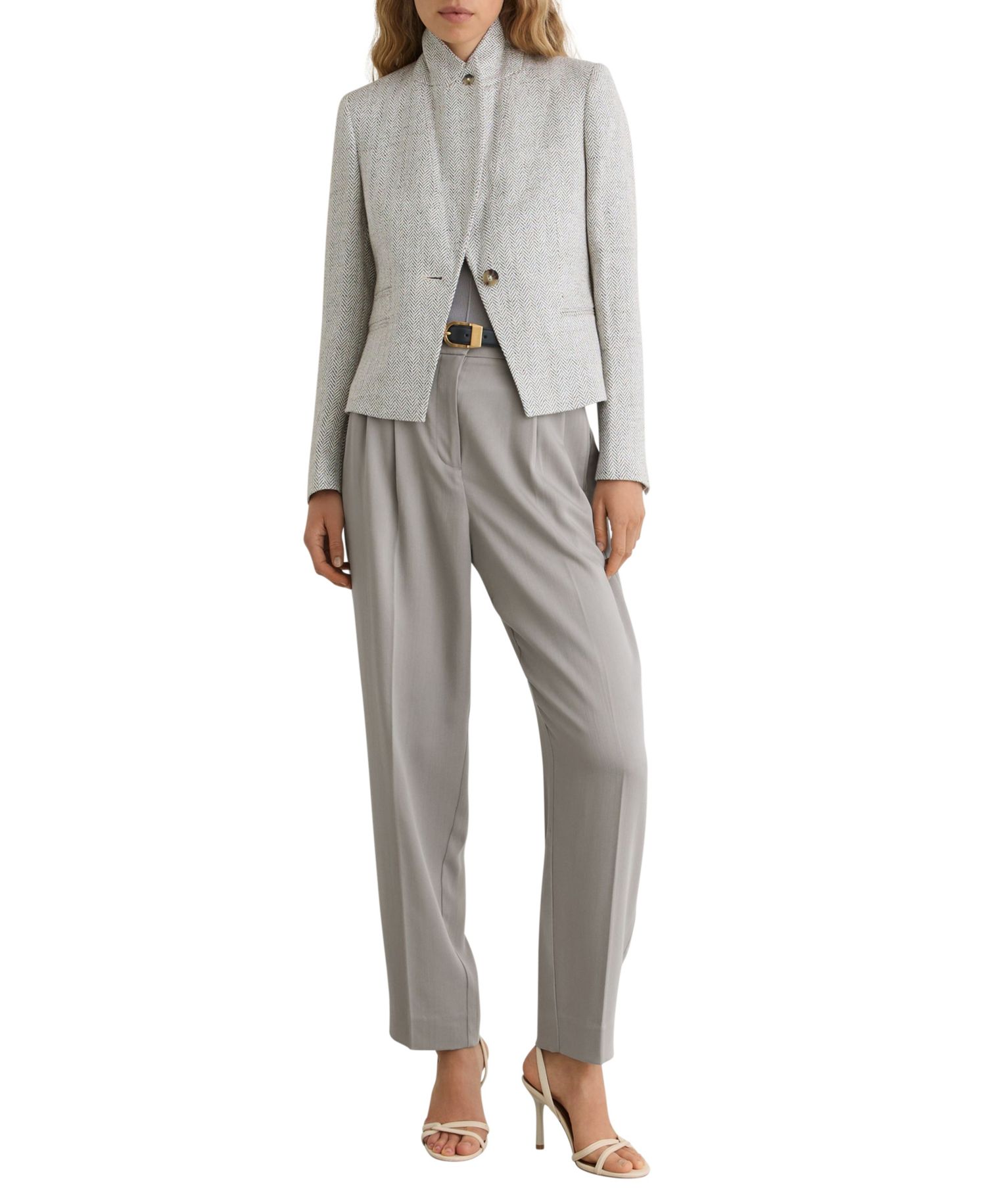 Women's Clay High-Rise Pleated Tapered Trousers
