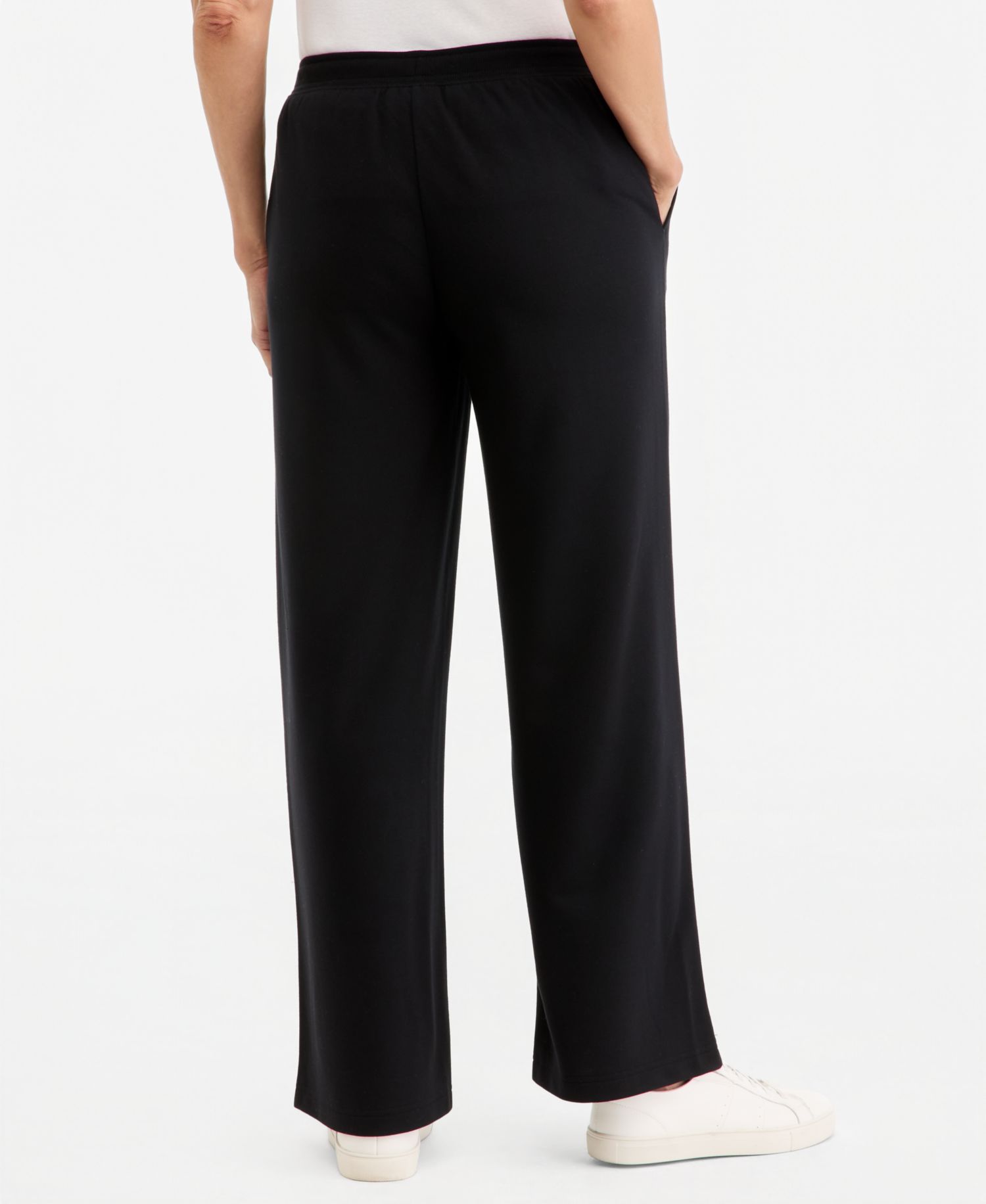 Petite LuxLounge Wide-Leg Drawstring Sweatpants