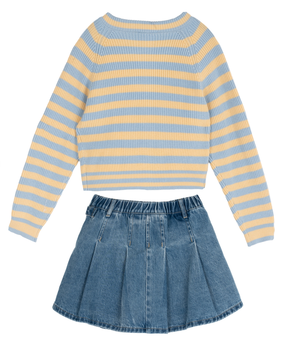 Tween Diva Girls' 7-20 Long-Sleeve Sweater, Tank Top and Skort, 3-Piece Set