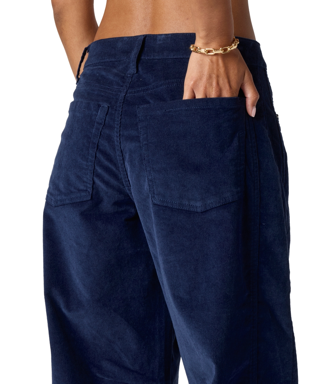 Florence By Mills Juniors' Stretch Cord Barrel Leg Jeans