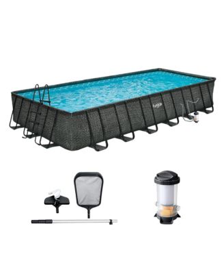24 Ft Oasis Designer Lap Above Ground Pool w/ Pump