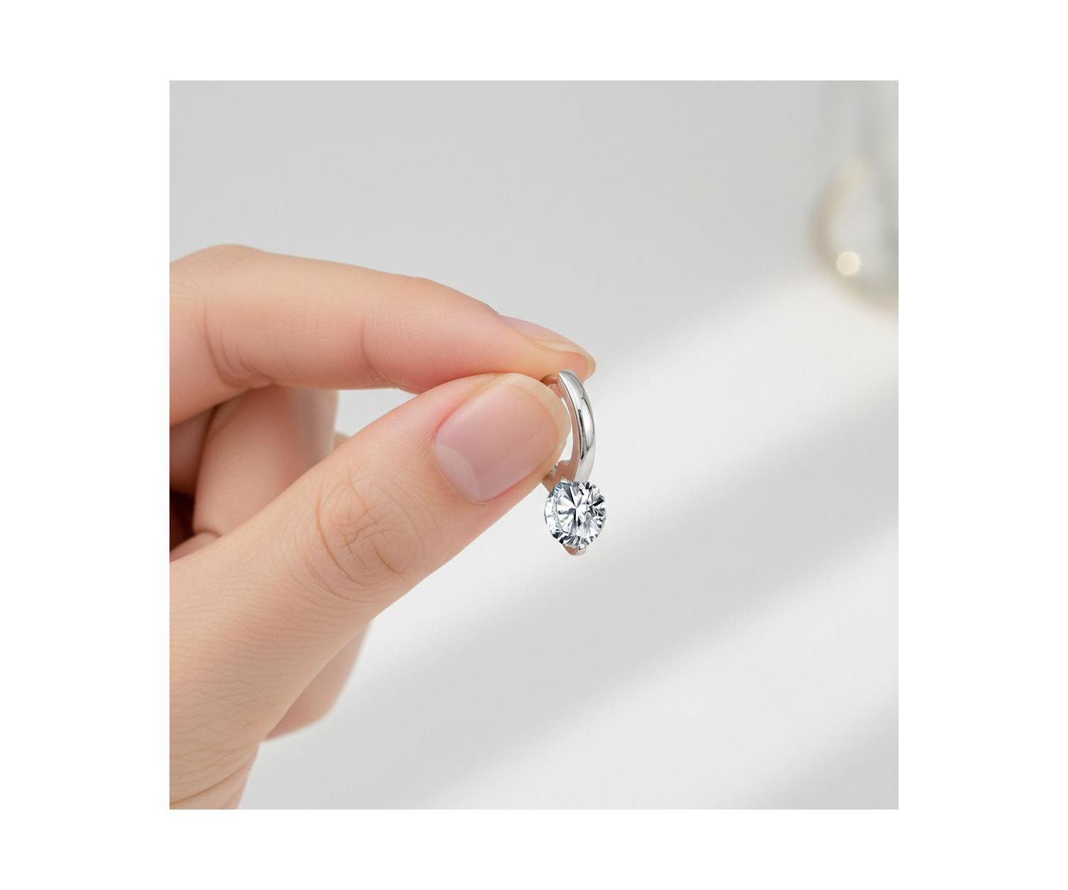 Radiant Gold Plated CZ Huggie Hoop Earrings