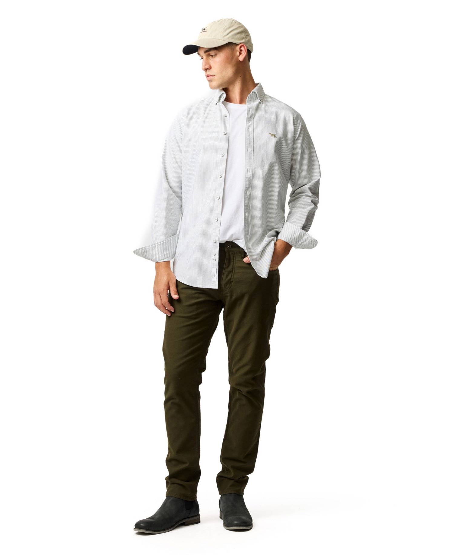 Men's Oxford Stripe Cotton Shirt