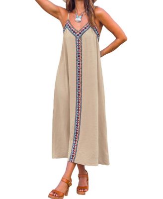 Women's Let It Slide Blue Maxi Beach Dress