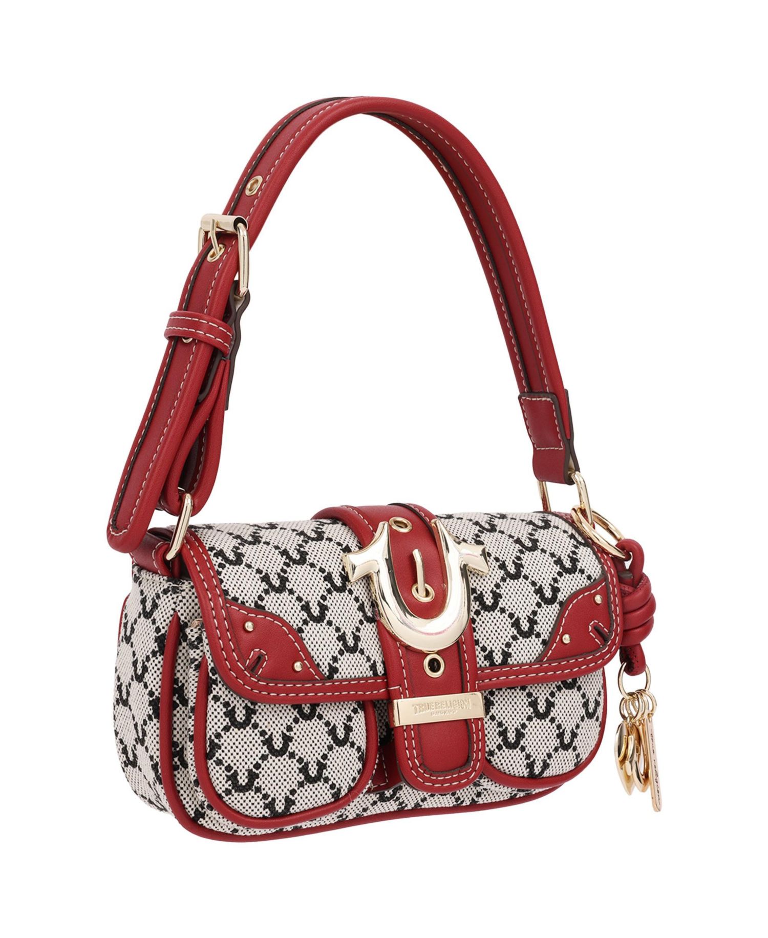 Multi-Strap Denim Shoulder Bag