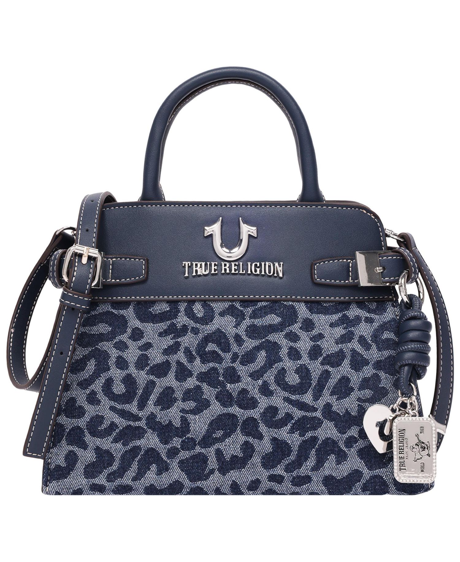 Multi-Strap Denim Shoulder Bag