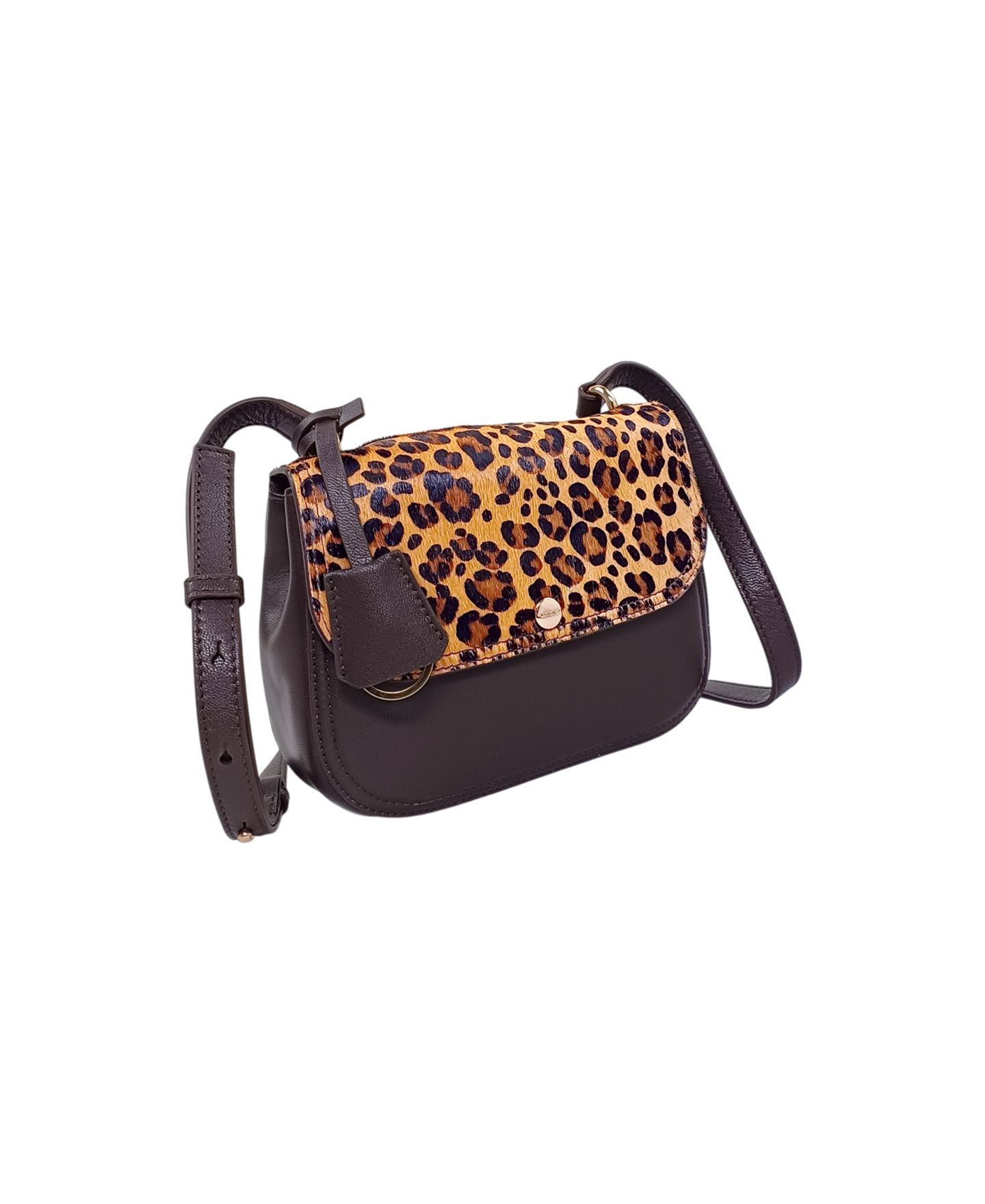Женская сумка LODIS Oraya Mini Flap Crossbody, цвет: Cheetah — фото 3