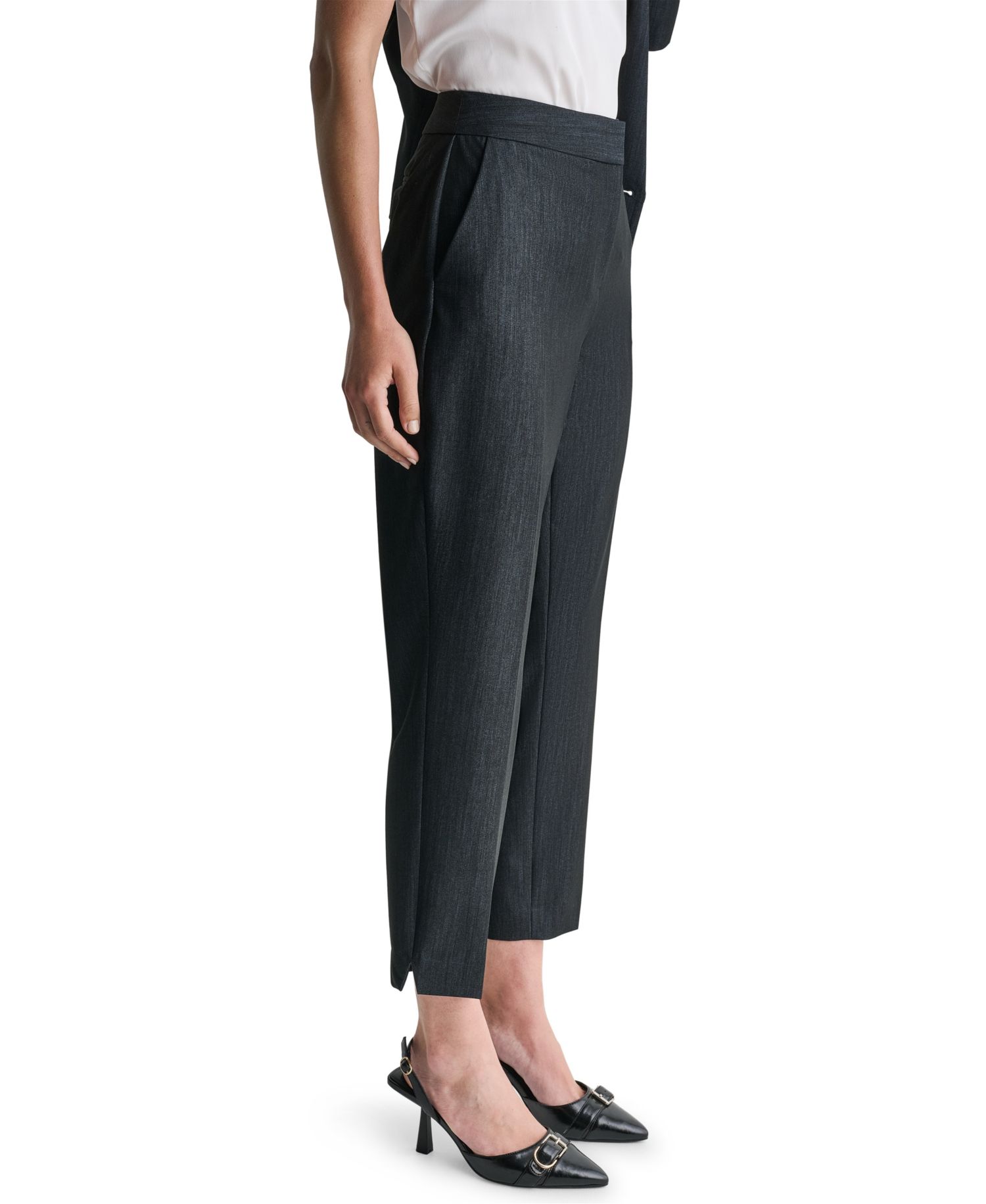 Women's High-Rise Wide-Leg Full-Length Pants