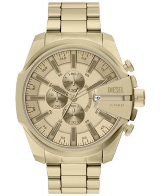 Men's Mega Chief Slim Quartz Chronograph Gold Stainless Steel Watch 48mm