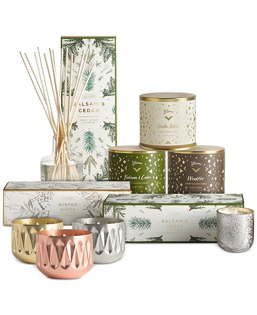 Illume Holiday Balsam & Cedar Vanity Tin Candle Candles & Home