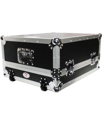 XS-19MIX14ULTHW ATA-300 Style Rackmount Case with Sliding Laptop Shelf for 14U 19" Top Mount 16-Channel Mixer