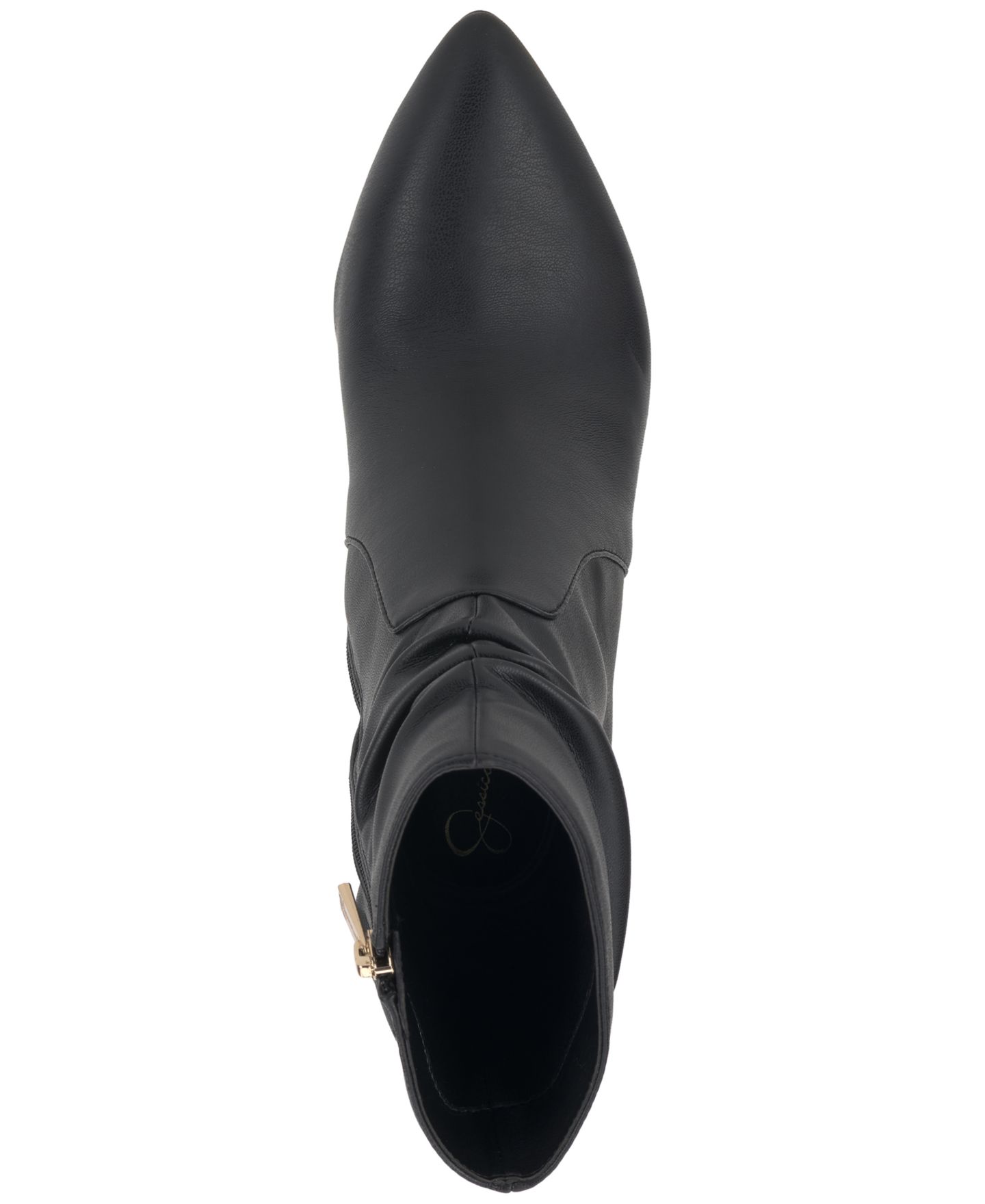 Женские ботинки Jessica Simpson Komoena Blade-Heel Slouch Dress Booties, цвет: Чёрный гладкий — фото 4