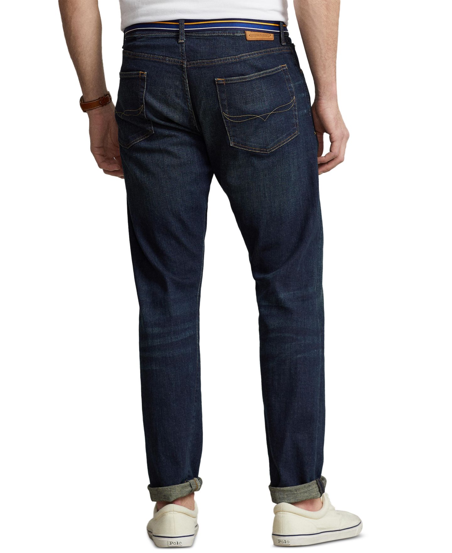 Мужские джинсы Polo Ralph Lauren Big & Tall Prospect Straight Stretch, цвет: Murphy Stretch Dark — фото 4